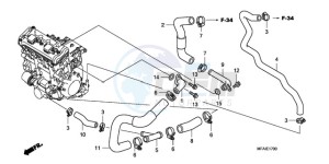 CBF1000A9 Europe Direct - (ED) drawing WATER PIPE