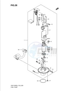 GSX1300R drawing FUEL PUMP