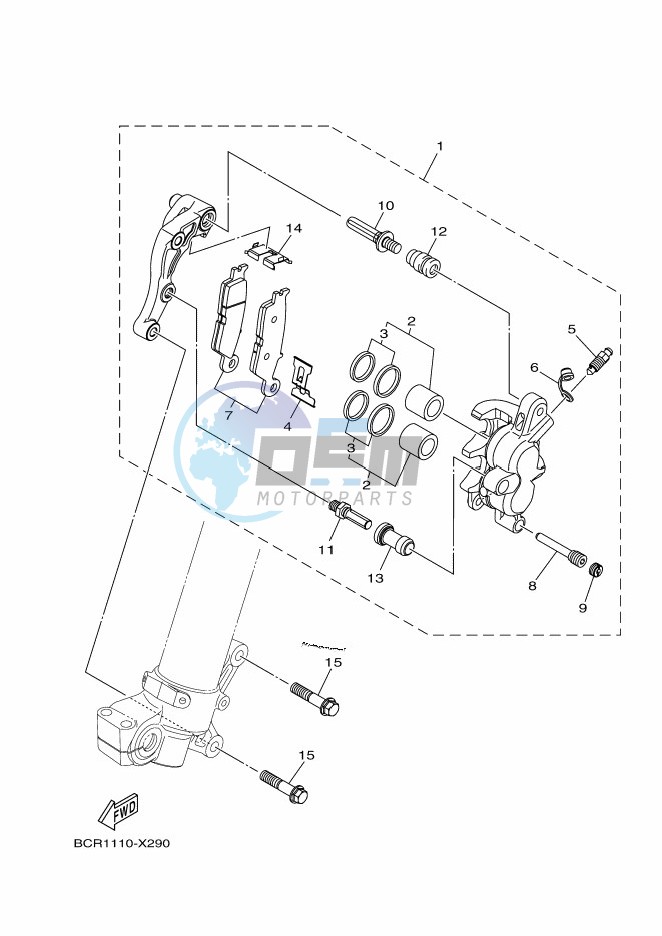 FRONT BRAKE CALIPER