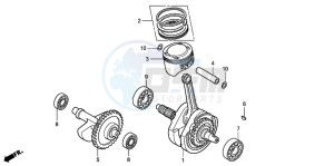 TRX300EX SPORTRAX drawing CRANKSHAFT