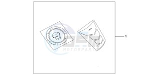 CBR600RR drawing TANKPAD / FUEL LID COVER