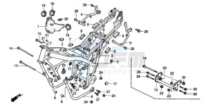 CB500 drawing FRAME BODY