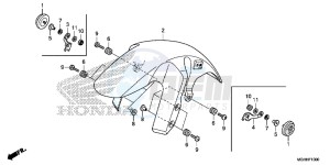 VFR1200XDH 2ED - (2ED) drawing FRONT FENDER