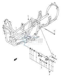 AN400 (E2) Burgman drawing FRAME (MODEL K1 K2)