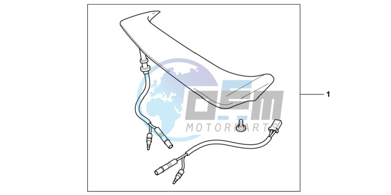 TRUNK SPOILER FADELESS WHITE