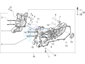 DNA 50 drawing Crankcase