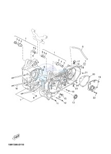 YPR125R XMAX 125 EVOLIS 125 (2DM3 2DM3) drawing CRANKCASE