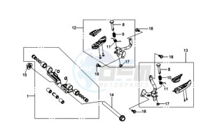 GTS 300 EFI drawing FOOTREST L / R