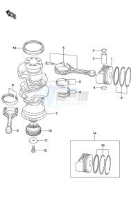 DF 225 drawing Crankshaft