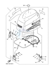 F225CETL drawing FAIRING-UPPER