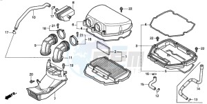 CBR600F3 drawing AIR CLEANER (CBR600FS/3S/T/3T/SET)