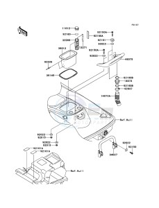 JET_SKI_STX-15F JT1500ABF EU drawing Hull Rear Fittings