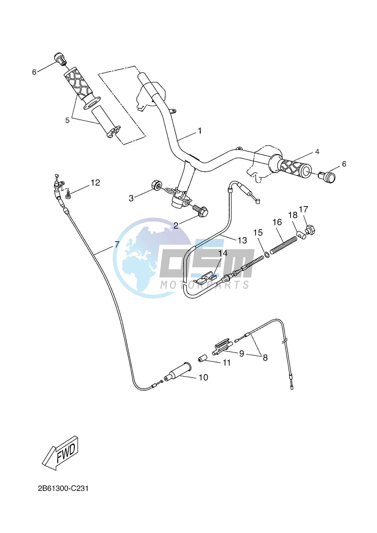 STEERING HANDLE & CABLE