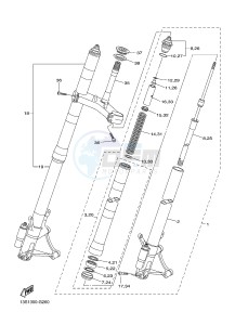 YZF-R6 600 R6 (1JSG 1JSH) drawing FRONT FORK