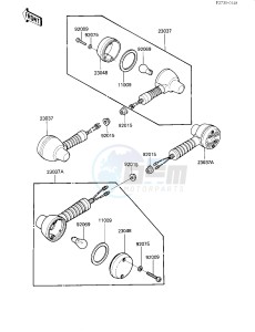 KL 250 D [KLR250] (D4-D6) [KLR250] drawing TURN SIGNALS