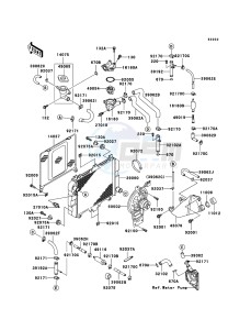 KLE500 KLE500B7F GB XX (EU ME A(FRICA) drawing Radiator