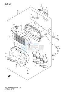 GSX1300BK (E3-E28) drawing AIR CLEANER