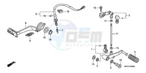 CB600FA39 Spain - (SP / ABS ST 25K) drawing PEDAL