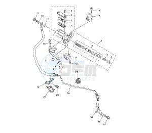 XTZ SUPER TENERE 1200 drawing CLUTCH MASTER CYLINDER