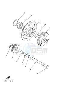 YFM125A YFM125GB GRIZZLY 125 (1PY2 1PY3 1PY1) drawing STARTER CLUTCH