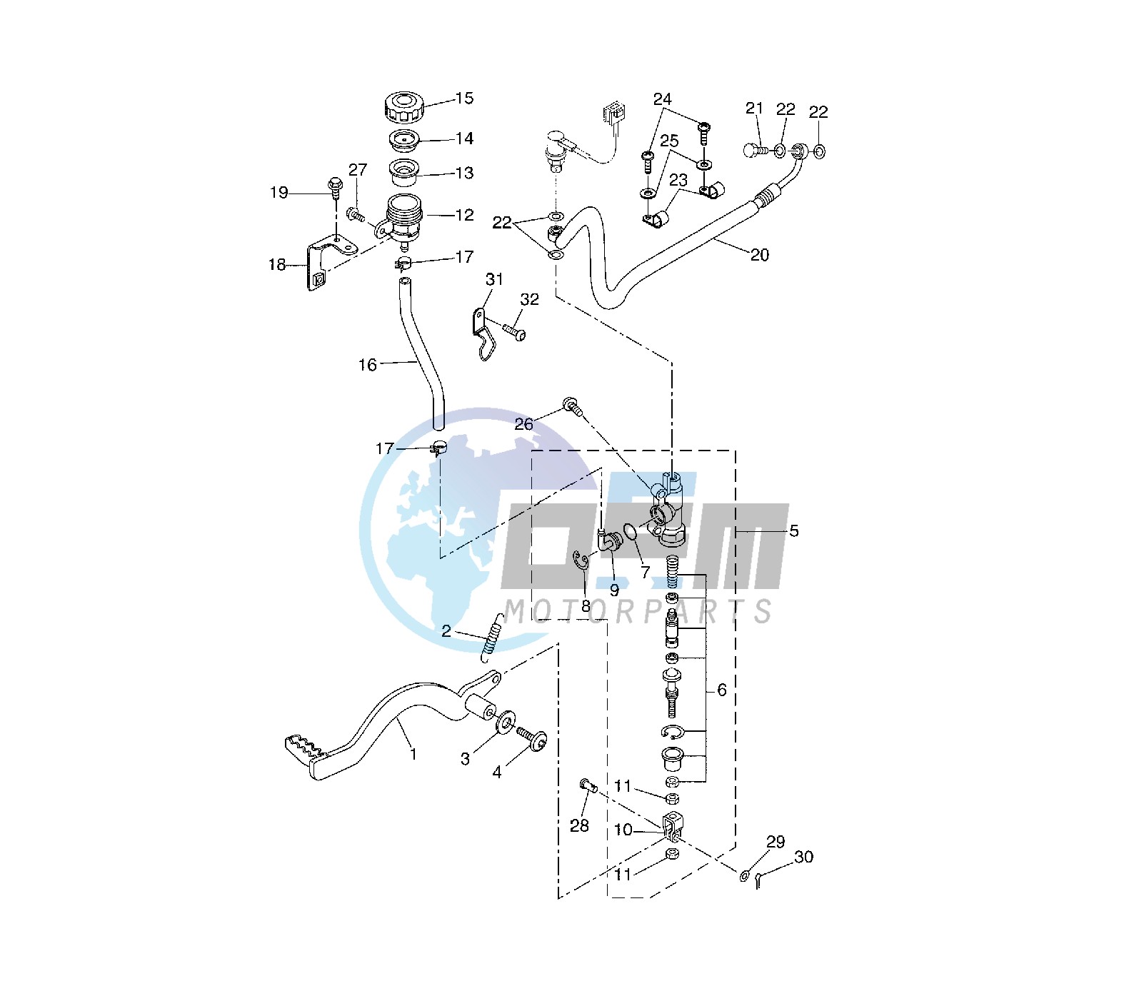 REAR MASTER CYLINDER