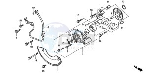 TRX300FW FOURTRAX drawing OIL PUMP