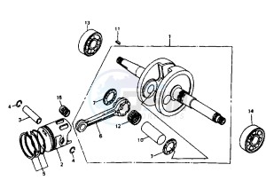 RED DEVIL - 50 cc drawing CRANKSHAFT