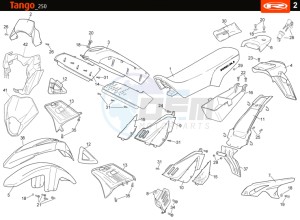 TANGO-250-GREY drawing COWLING