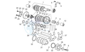 Off Road SX_50_Limited Edition (CH, EU) drawing Gear box