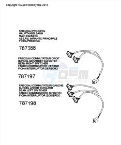 DJANGO 50 4T EVASION drawing HARNESS CONNECTOR