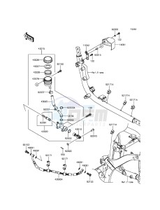 VULCAN 900 CUSTOM VN900CDF GB XX (EU ME A(FRICA) drawing Rear Master Cylinder