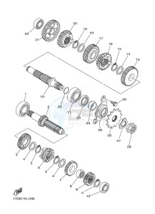 YZ250F (17DH 17DJ 17DK 17DL) drawing TRANSMISSION