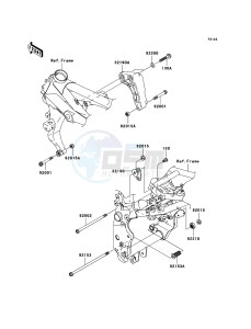 Z750S ZR750-K1H FR GB XX (EU ME A(FRICA) drawing Engine Mount