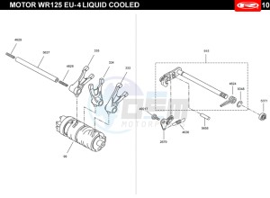 MARATHON-125-PRO-E4-SM-REPLICA-SERIES-AUSTRIA-MARATHON-125-PRO-SM-E4-BLUE-REPLICA-SERIES drawing PRE-SELECTOR GEAR  EURO4