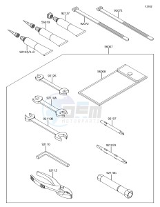 JET SKI ULTRA 310LX JT1500MEF EU drawing Owner's Tools