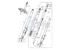 FZR 1000 drawing FRONT FORK