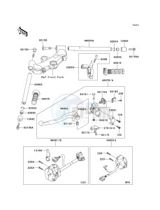 ZX 1200 B [NINJA ZX-12R] (B1-B4) [NINJA ZX-12R] drawing HANDLEBAR