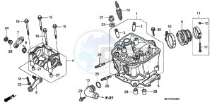 CRF450XB drawing CYLINDER HEAD