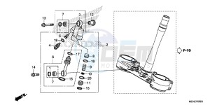 CRF450RG CRF450R Europe Direct - (ED) drawing STEERING DAMPER