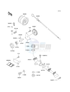 KAF620 G MULE 3000 (G1-G5) MULE 3000 drawing OIL PUMP_OIL FILTER