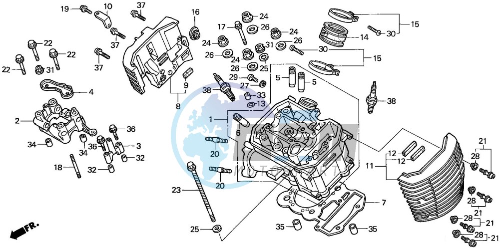 CYLINDER HEAD (FRONT)