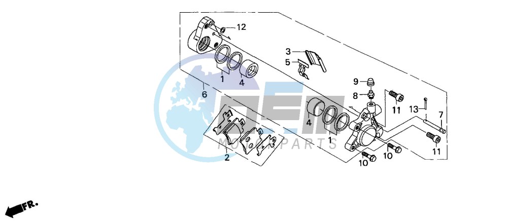 FRONT BRAKE CALIPER