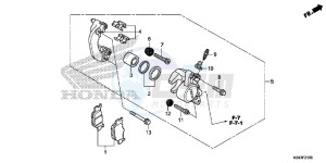 NSS300AD Forza E drawing REAR BRAKE CALIPER