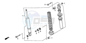 TRX450FM drawing FRONT CUSHION