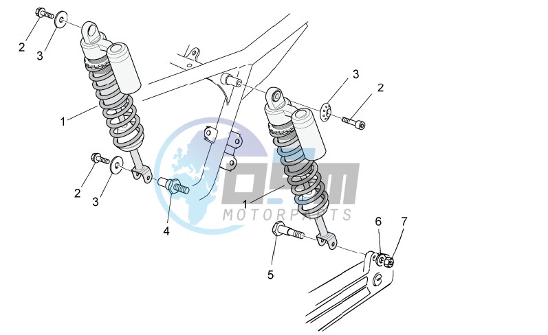 Rear shock absorber