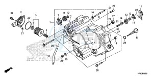 TRX500FM6G TRX680 Europe Direct - (ED) drawing FRONT CRANKCASE COVER