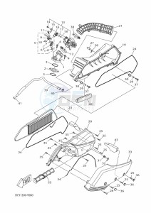 CZD250-A  (BPU1) drawing REAR BRAKE CALIPER