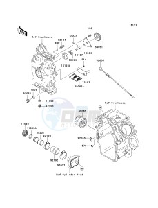 KAF 620 K [MULE 3010 TRANS4X4 HARDWOODS GREEN HD] (K1) K1 drawing OIL PUMP_OIL FILTER