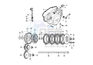 XR6 E - 50 cc drawing CLUTCH