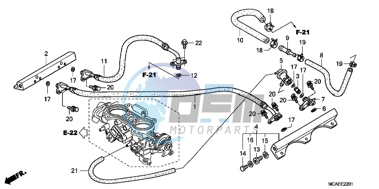 THROTTLE BODY (TUBING)